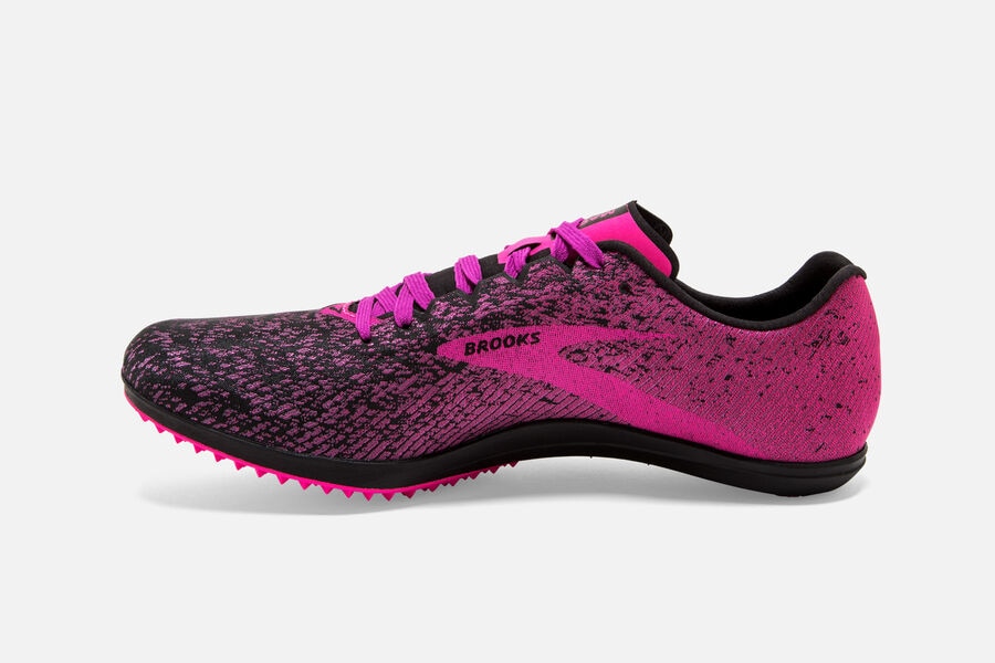 Brooks Mach 19 Spikeless Spikes Loopschoenen Dames - Roze/Zwart - 031926RBM